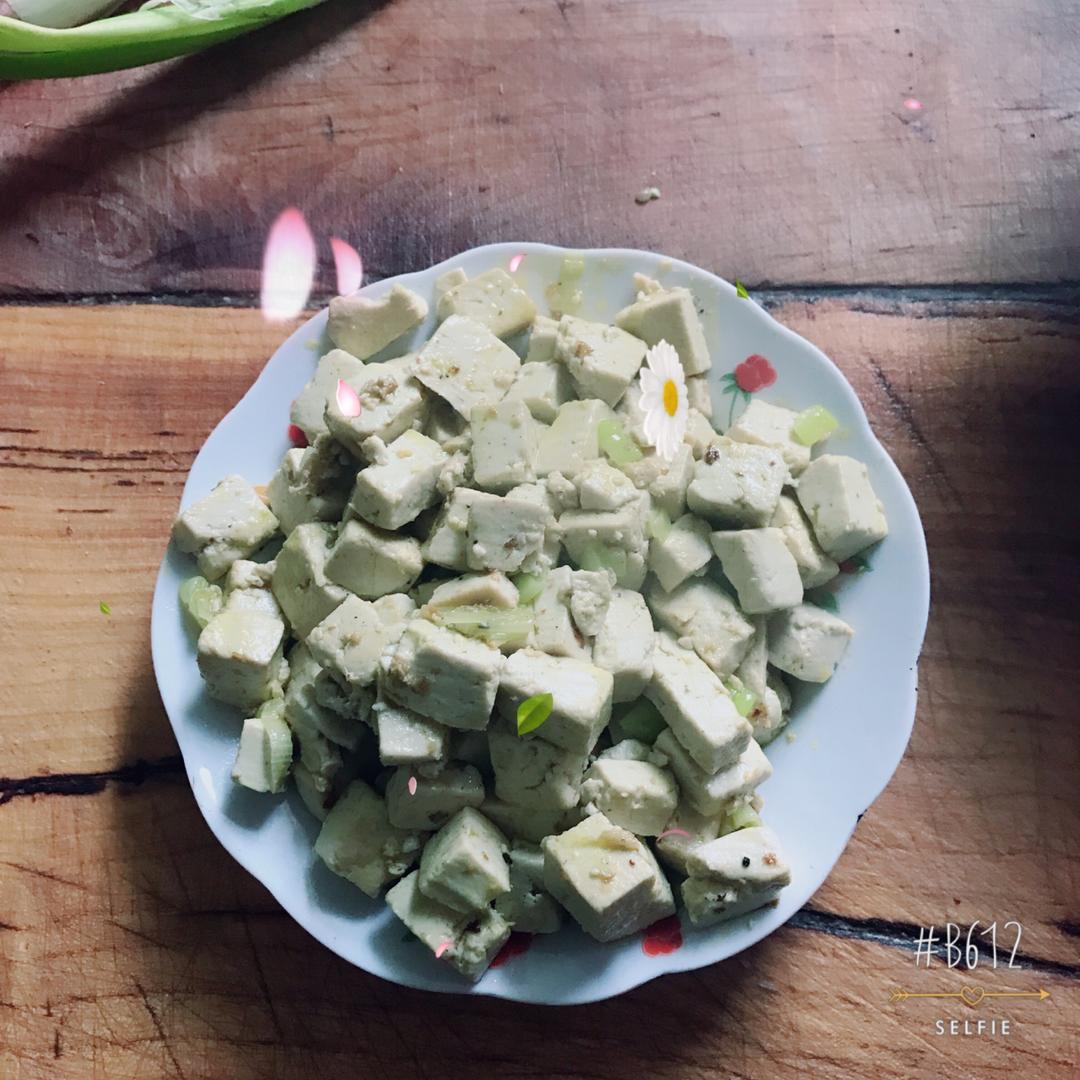 大葱炒豆腐