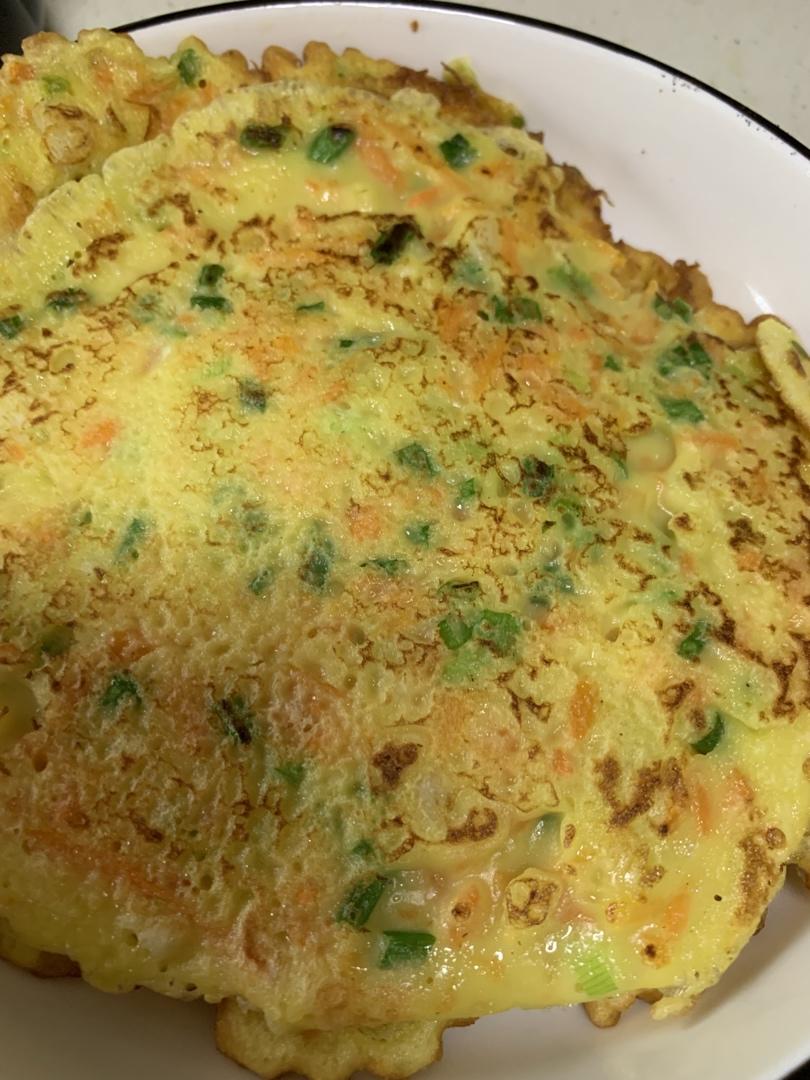 简单快手蔬菜鸡蛋煎饼