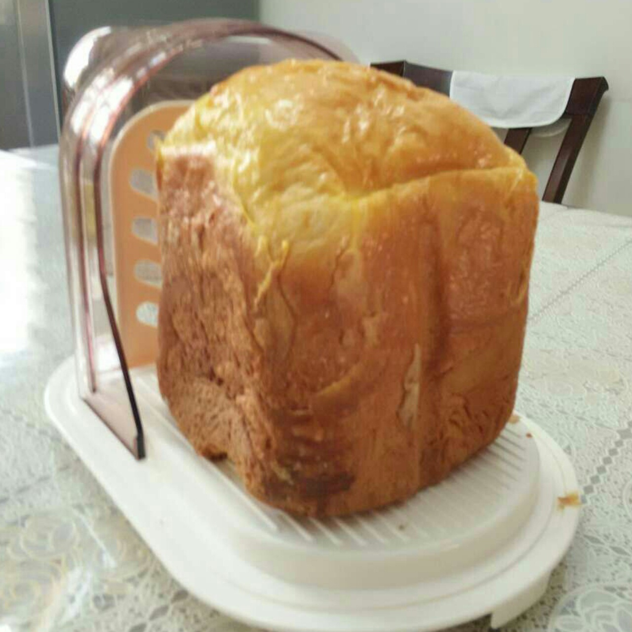 超级好吃的原味面包（面包机版）