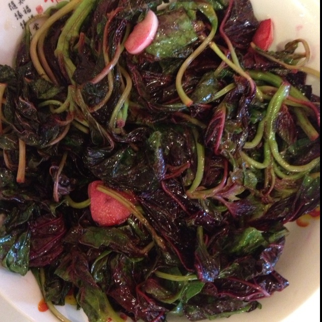 清炒红苋菜