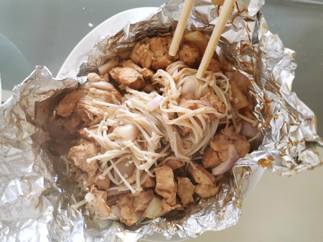 减脂餐—金针菇鸡胸肉