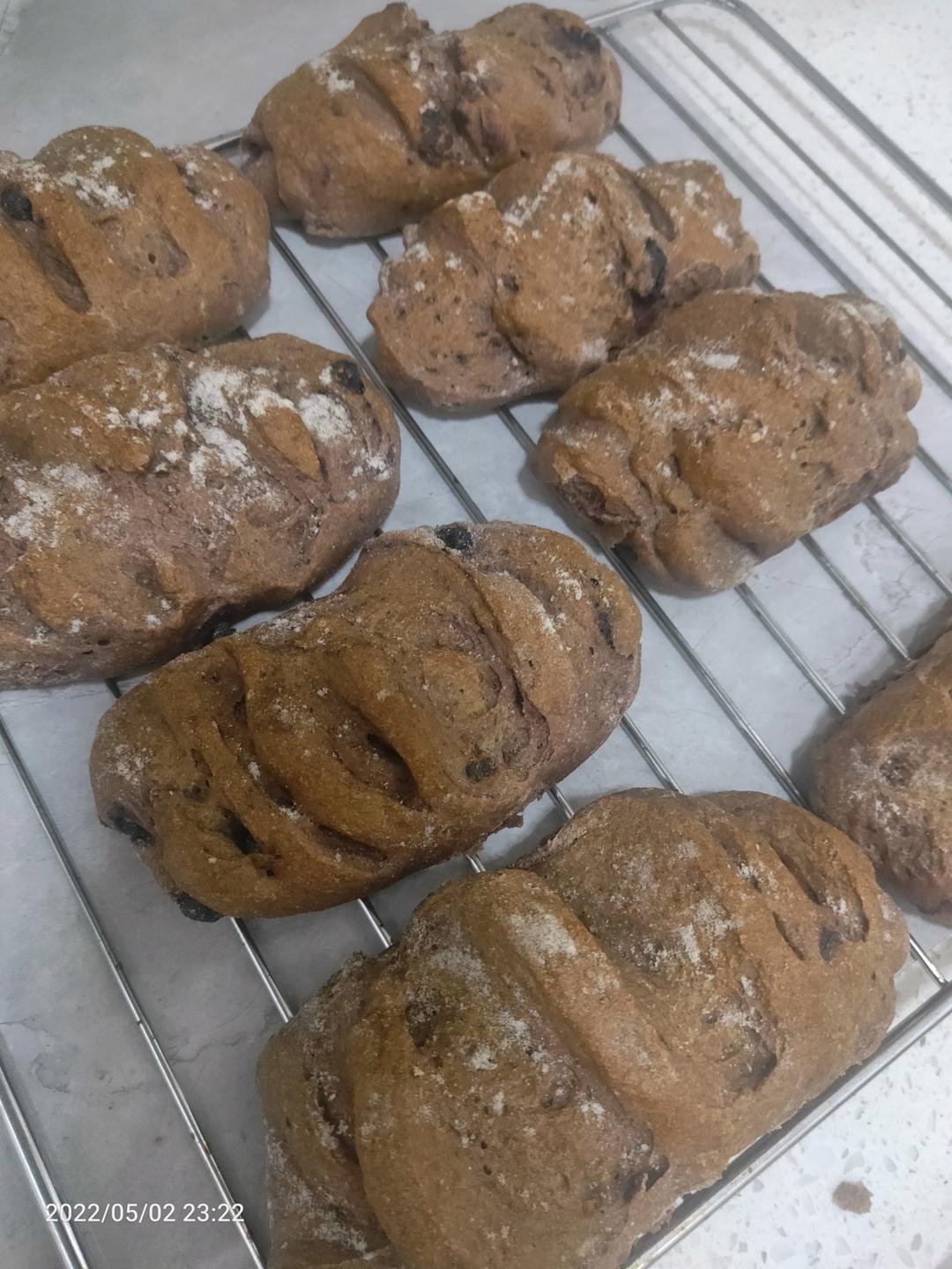 无糖全麦蔓越莓坚果面包