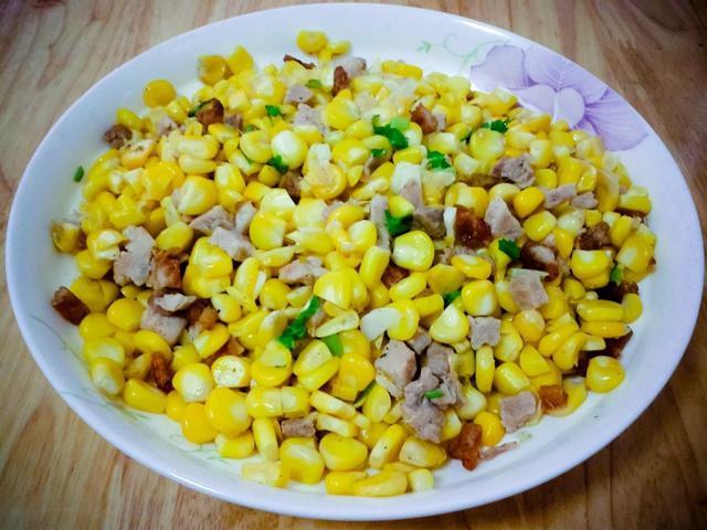 猪肉炒玉米的做法