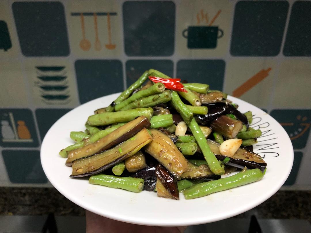 简易版豆角烧茄子🍆