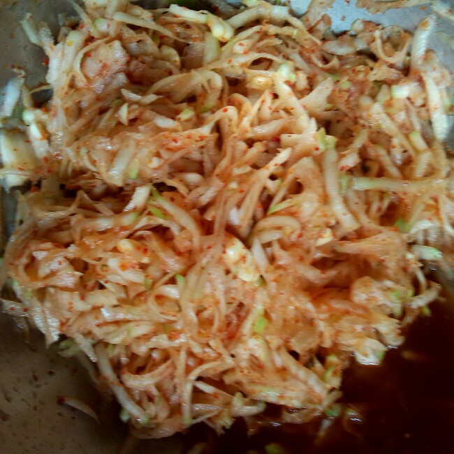 妞是自来卷儿做的腌芥菜疙瘩(憋辣菜丝)—刺激好吃的小咸菜