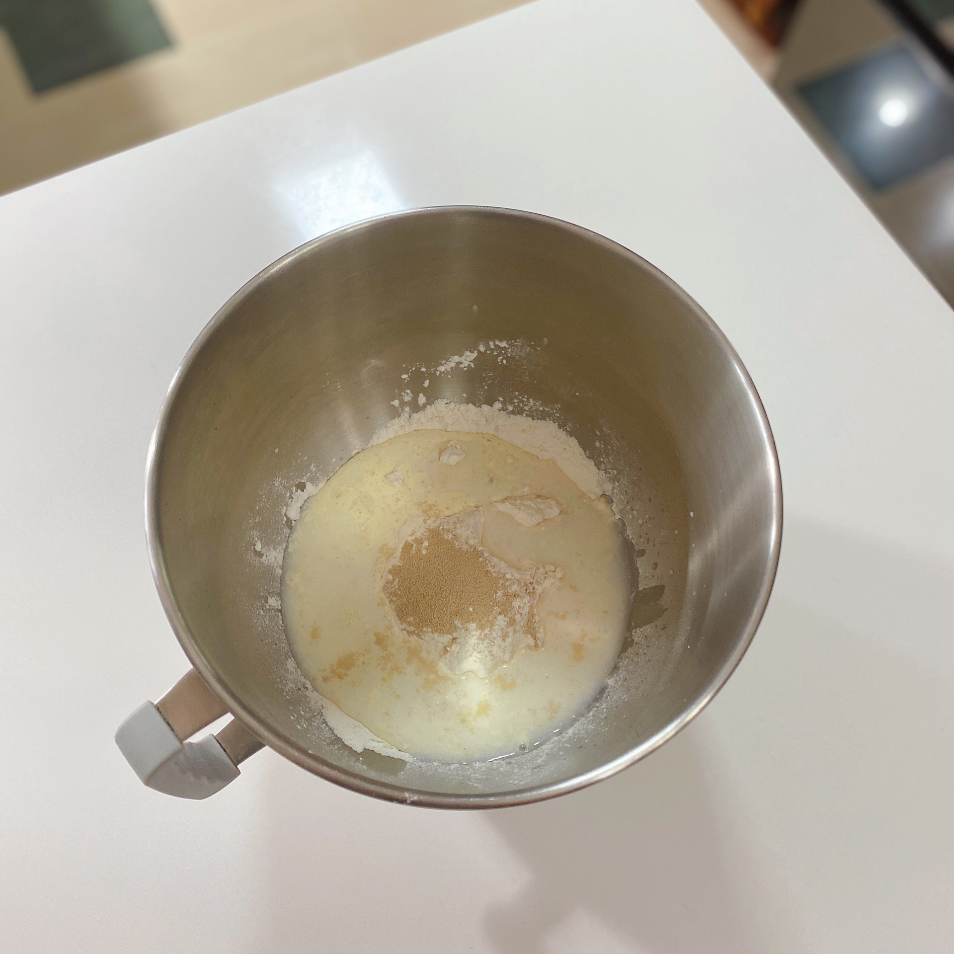 抹茶奶酥红豆吐司的做法 步骤1
