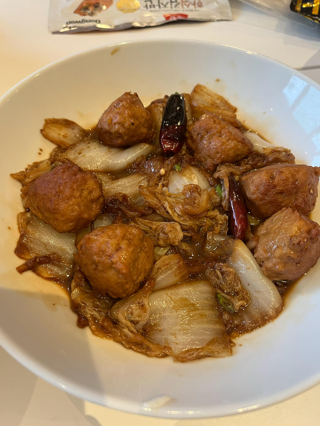 大白菜烧肉圆