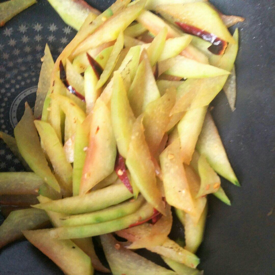 清炒西瓜皮