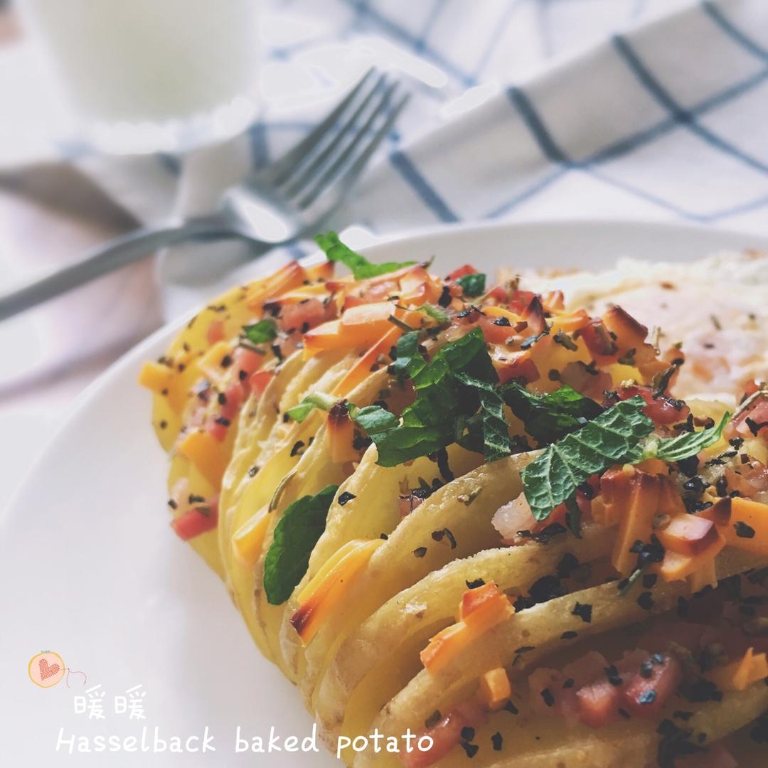 风琴土豆（瑞典国民小菜Hasselback Potato）