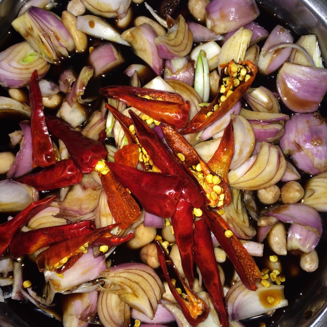 水煮花生 辣口下饭