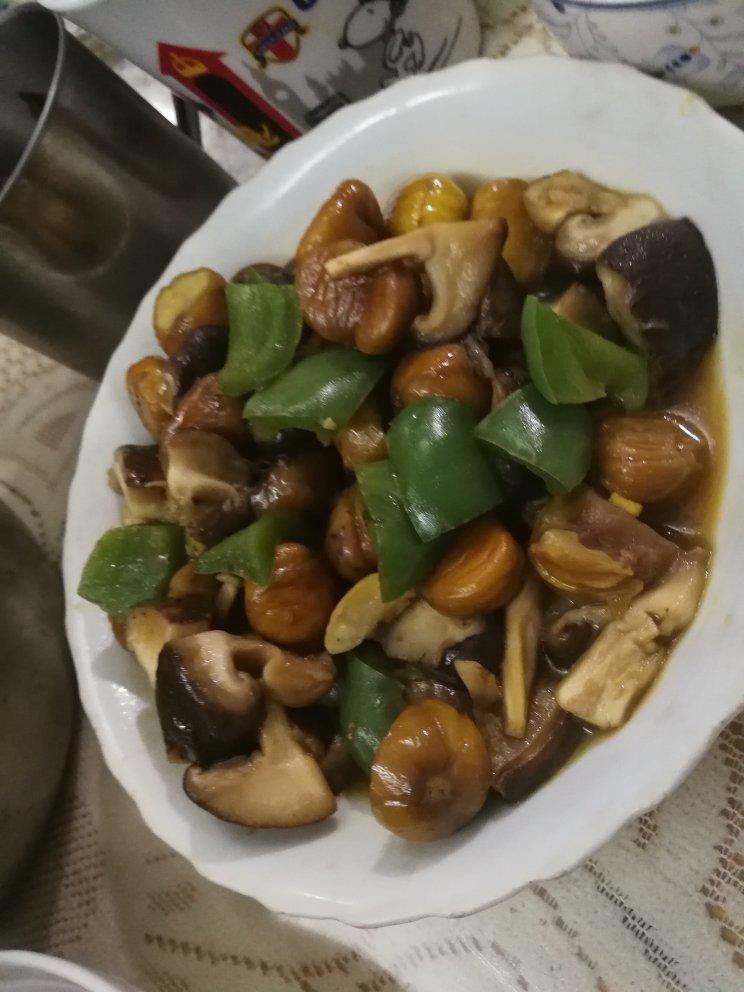 香菇烧栗子