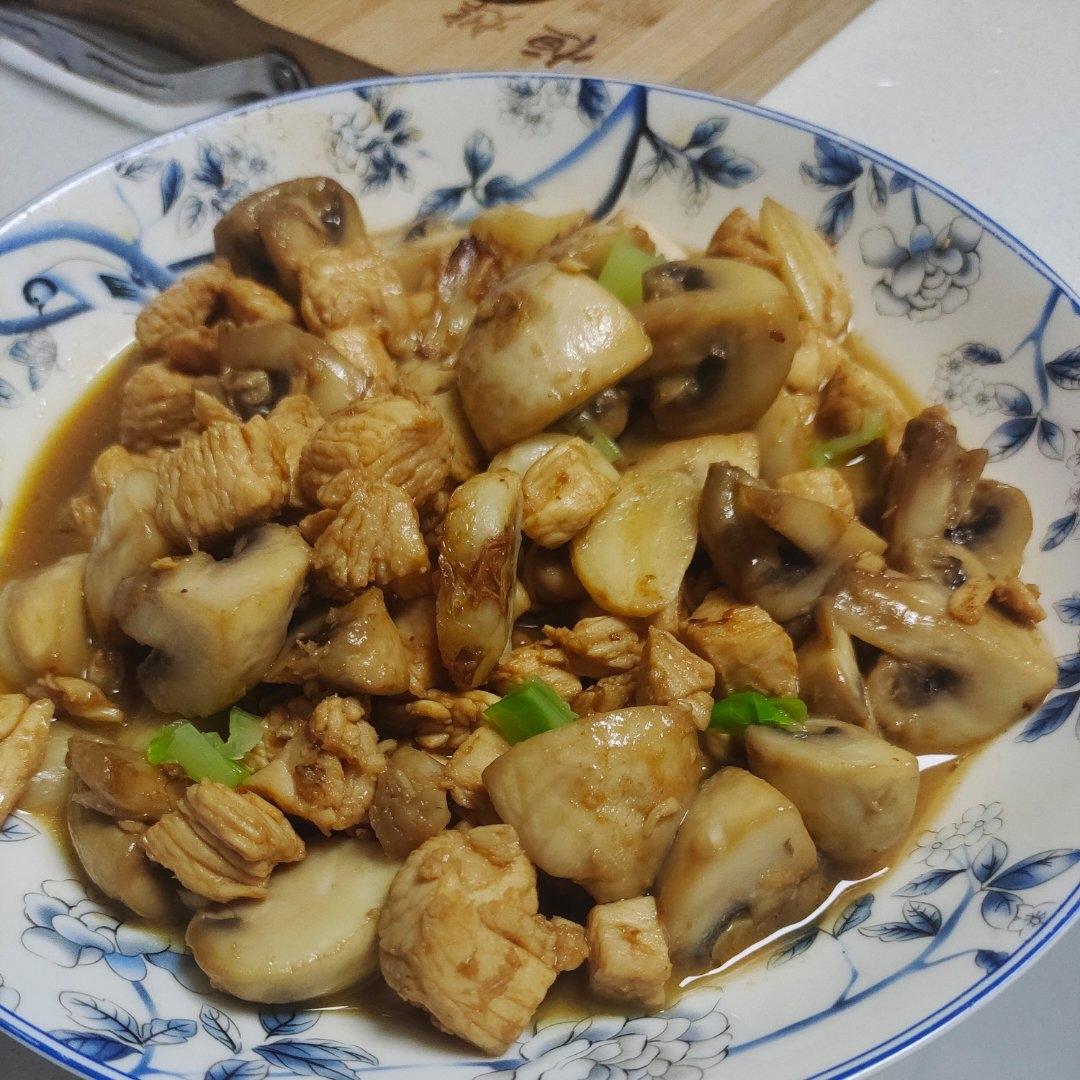口蘑鸡胸肉