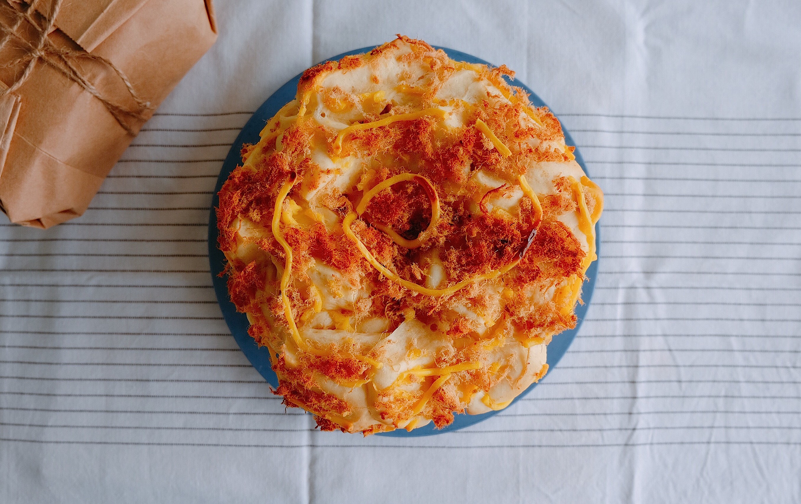 肉松手撕面包—超软会爆浆的面包哟