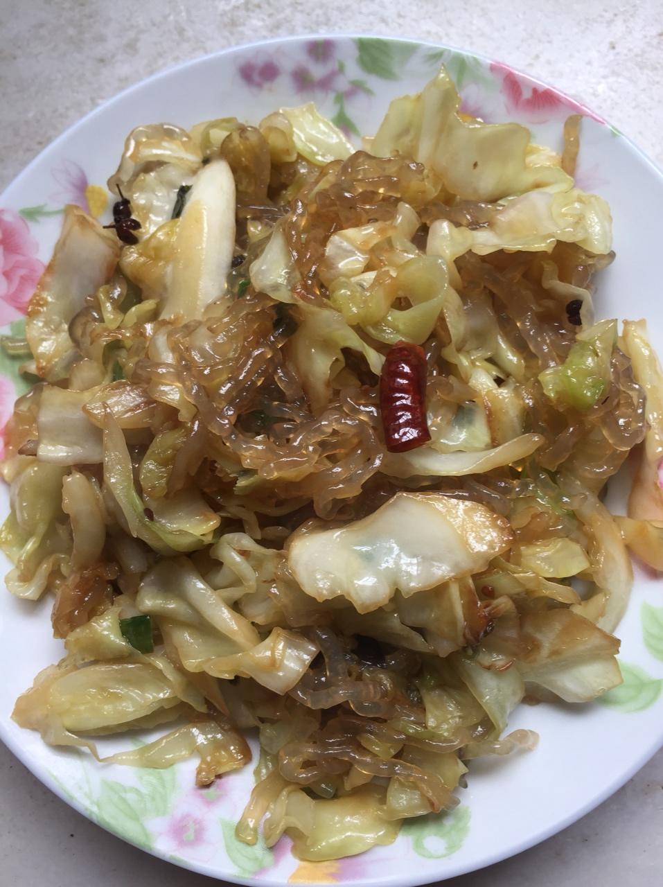 圆白菜炒粉条