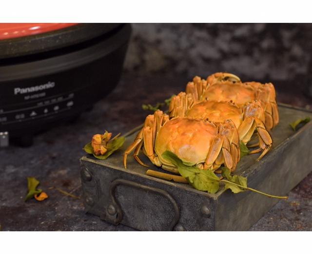清蒸螃蟹-松下塔吉锅食谱的做法