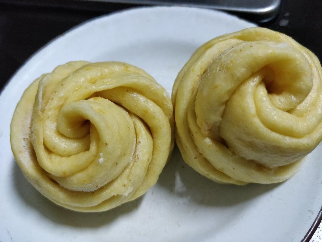 南瓜玫瑰花馒头