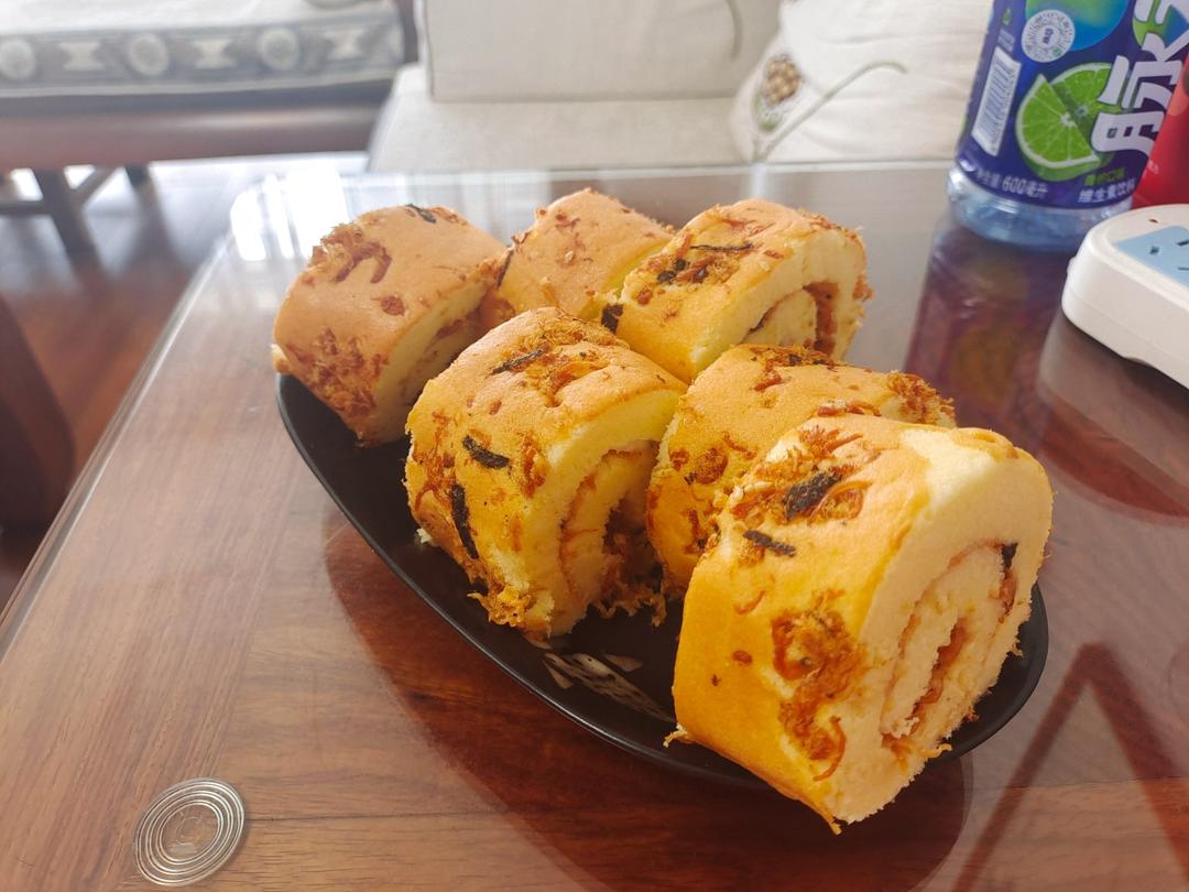 香葱肉松卷 蛋糕卷-无敌美味