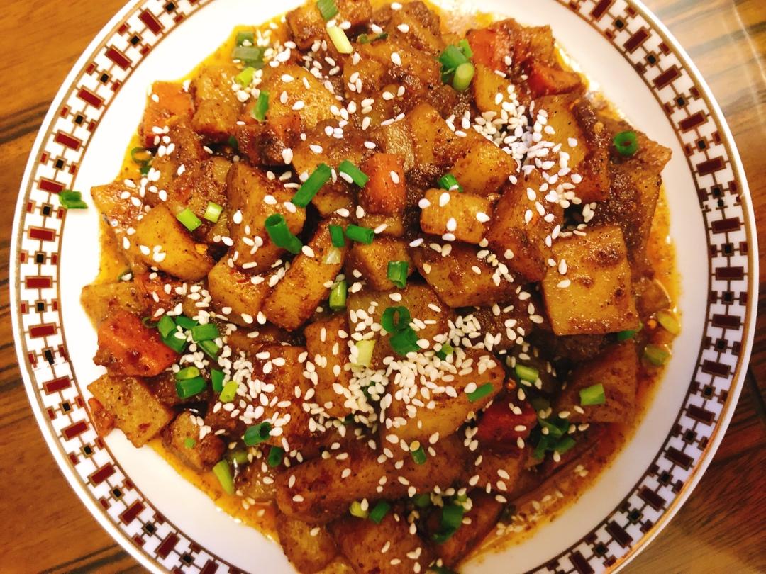 孜然炒土豆（毫无技术含量）