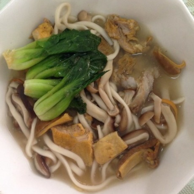 素白菜面条