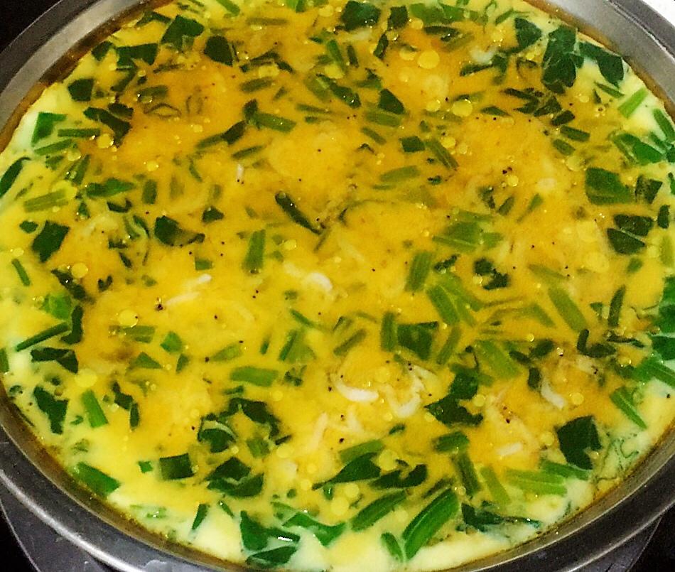 菠菜虾仁蒸蛋