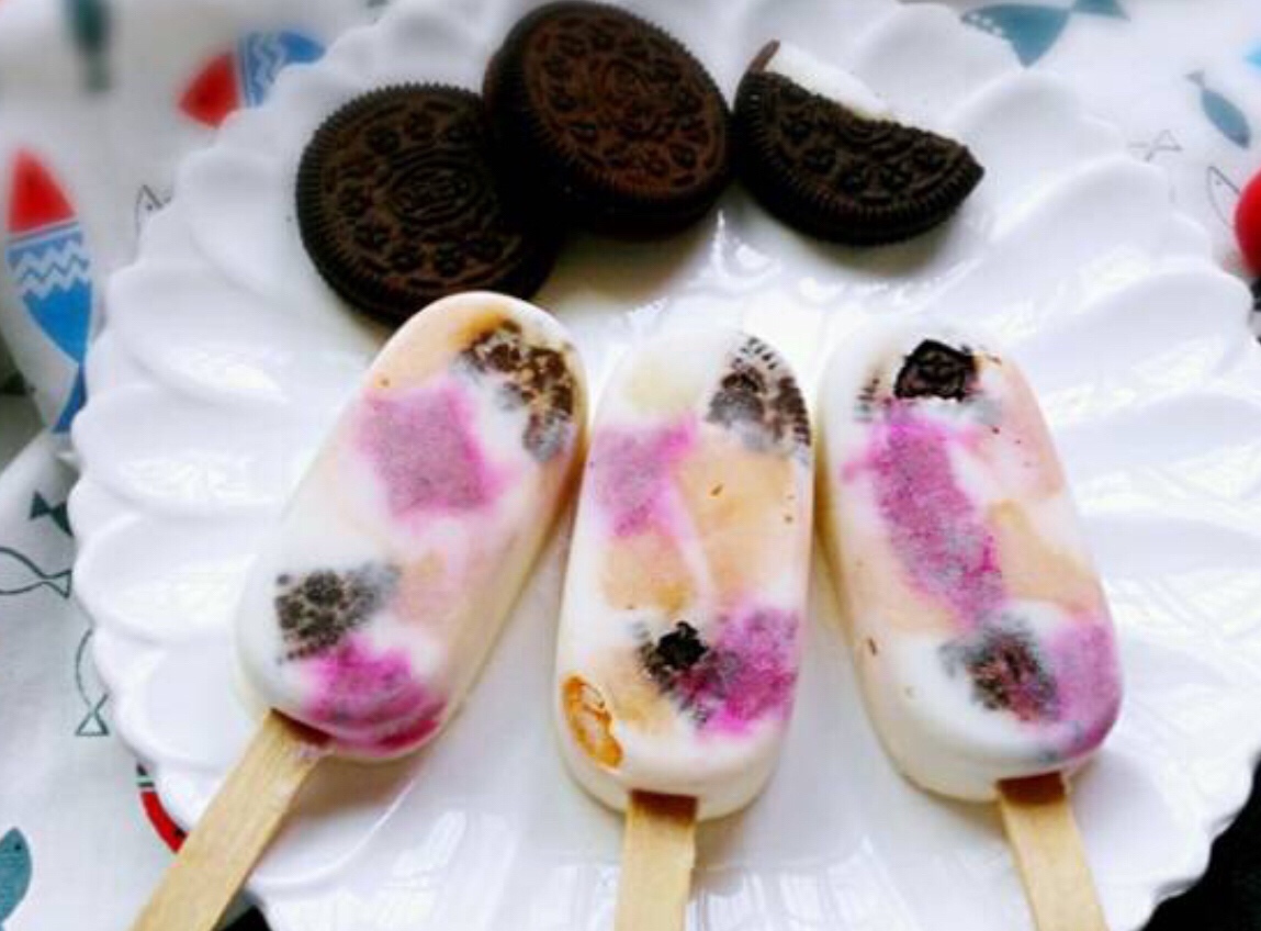 奥利奥水果酸奶雪糕/冰淇淋🍦！