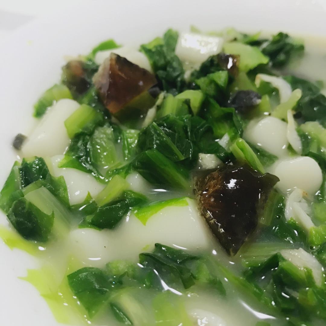 上汤油麦菜年糕