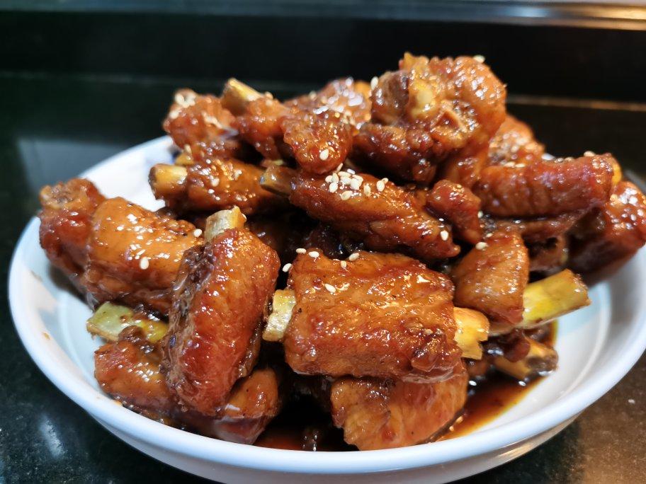 【糖醋排骨/糖醋小排(不放油)(12345口诀做出正宗上海本帮)图片】美味