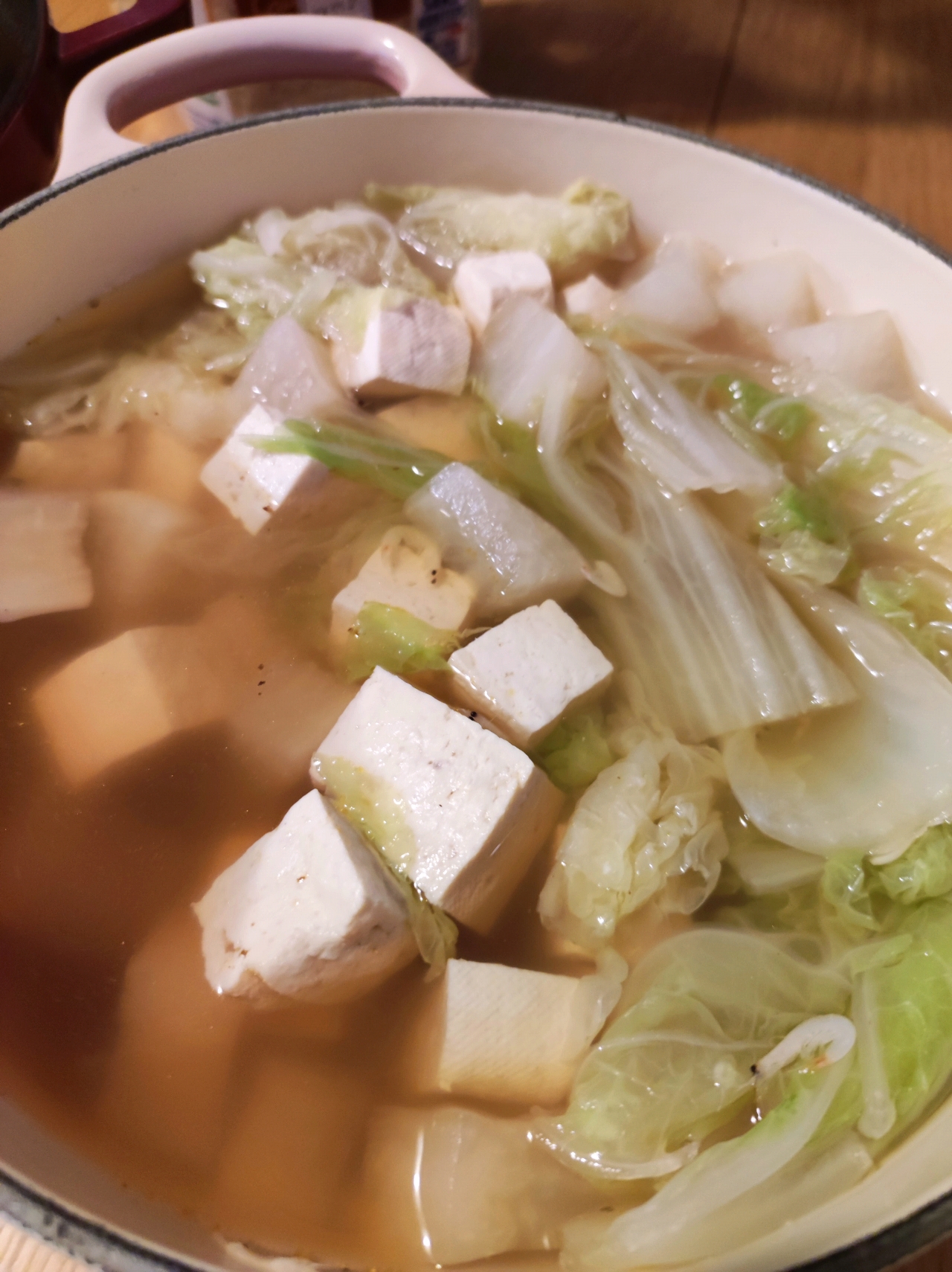 白菜豆腐萝卜汤