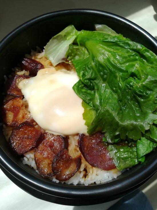 香喷喷的🍲腊肠煲仔饭（砂锅版）超简单神速