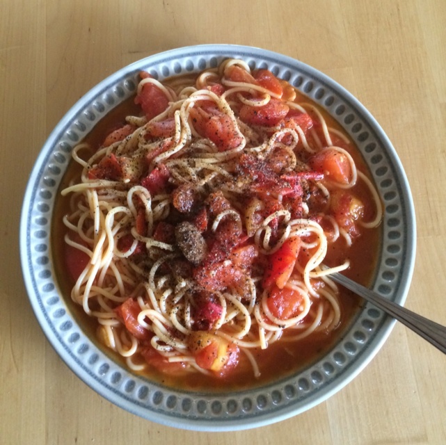 蒜香番茄意面