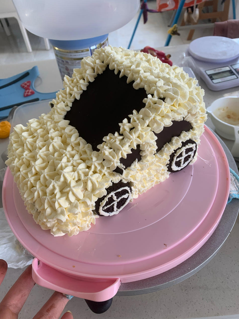 『老李出品』生日蛋糕 （6寸、8寸）小汽车 宝宝生日蛋糕 新手零失败
