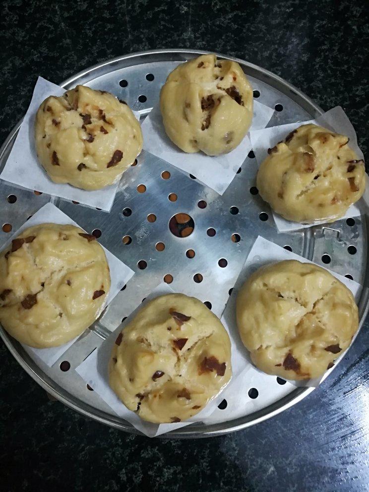 一次发酵红枣开花馒头