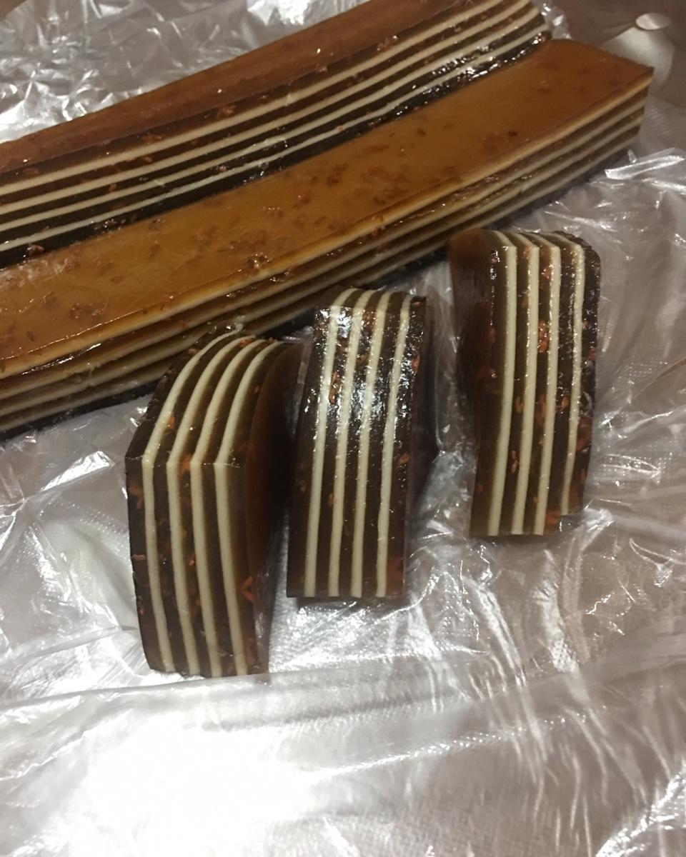 桂花椰汁千层糕(马蹄糕)