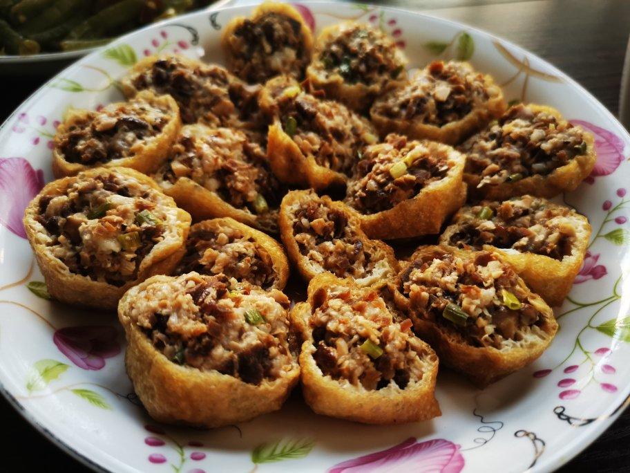 一端上桌就被秒光的时蔬肉沫酿油豆腐