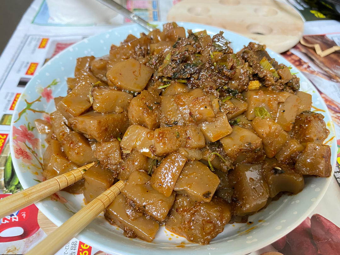 炒凉粉（橡子粉）