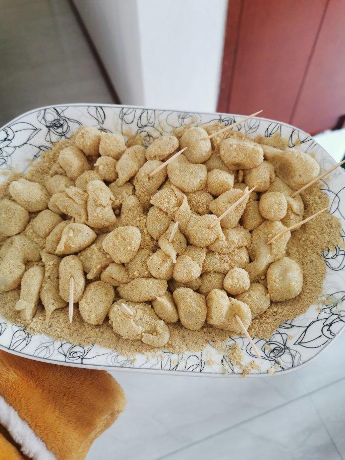 糍粑，糯米糍，黄豆粉粘糯米球【附上黄豆粉的做法】