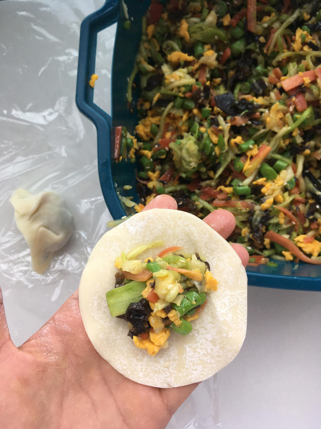 素饺子的极致美味 西葫芦鸡蛋饺子