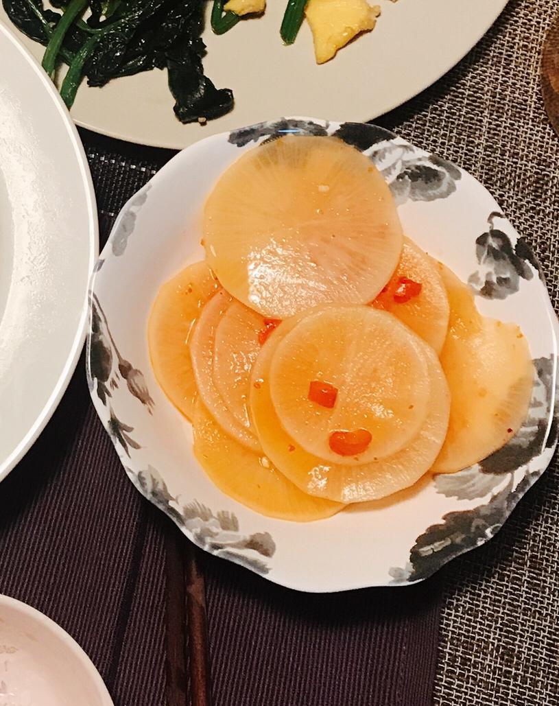 酸甜脆口腌萝卜片的做法