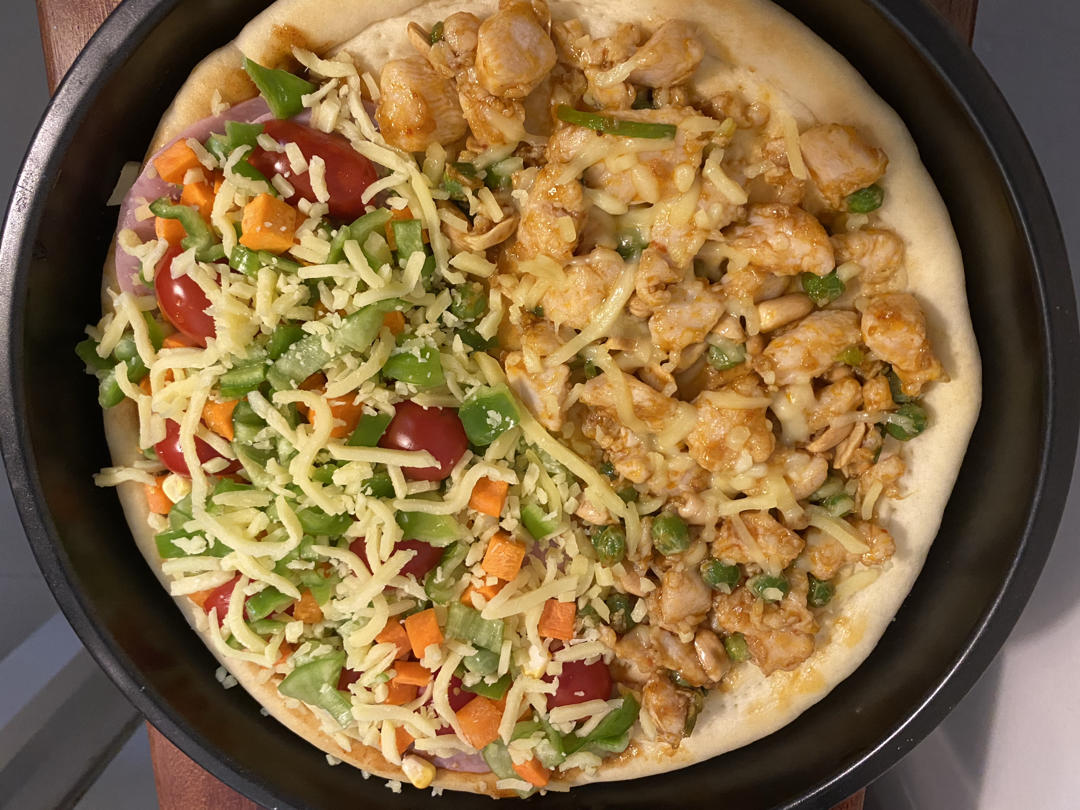 8寸虾仁披萨🍕/披萨合集（朋友说比BSK好吃）