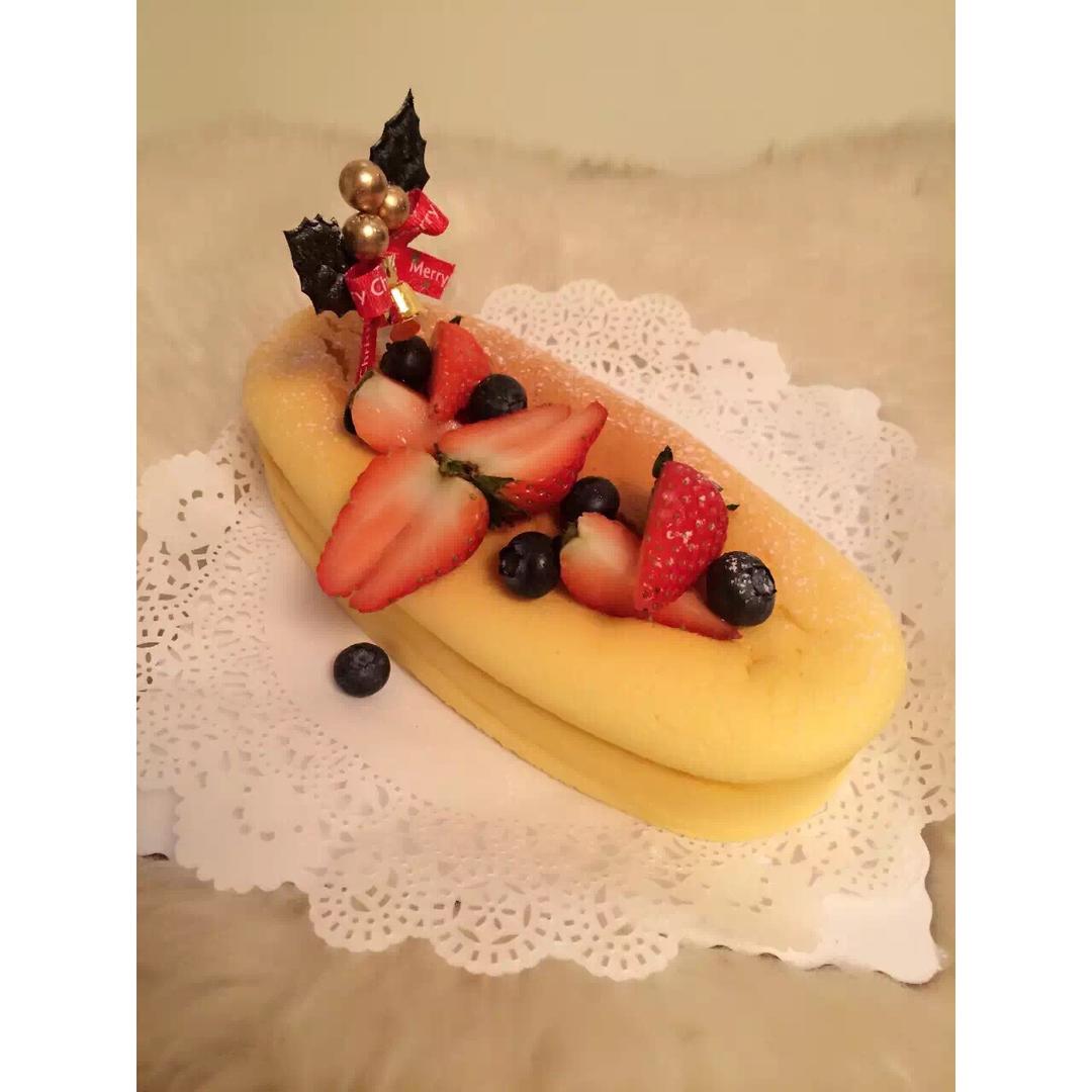 圣诞风格芝士蛋糕