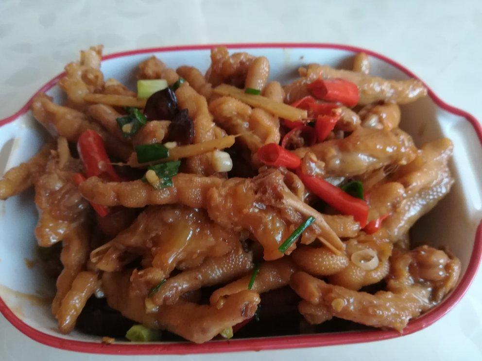 香辣烧鸡爪