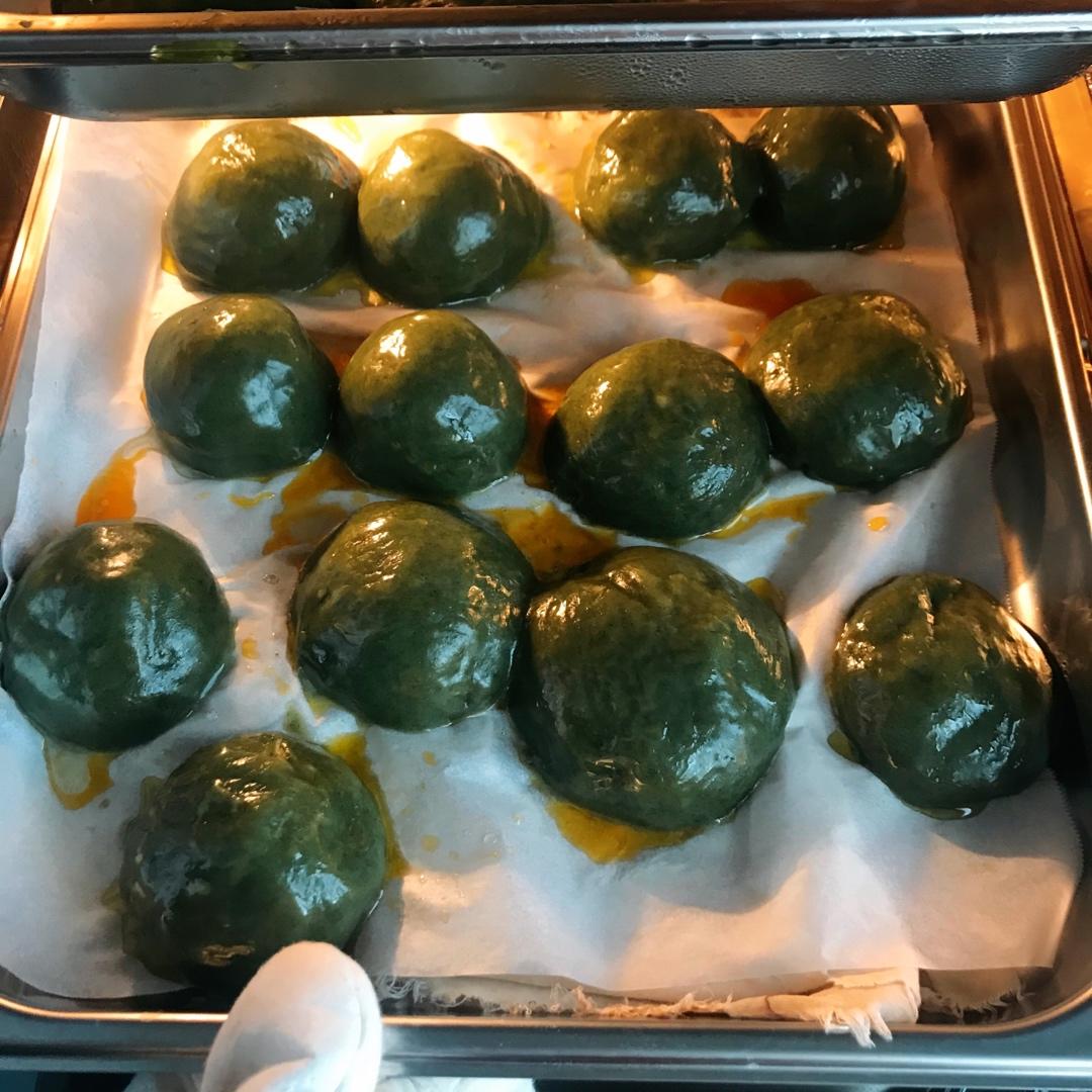 时令点心-艾草青团-4款咸甜配合的馅料