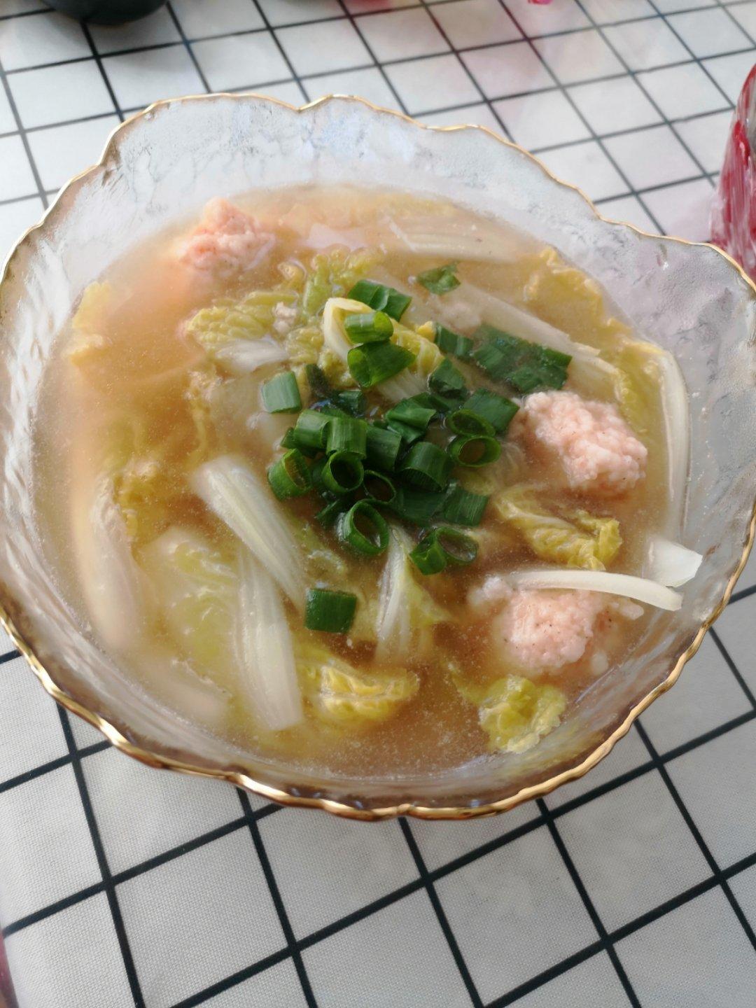 虾滑紫菜汤