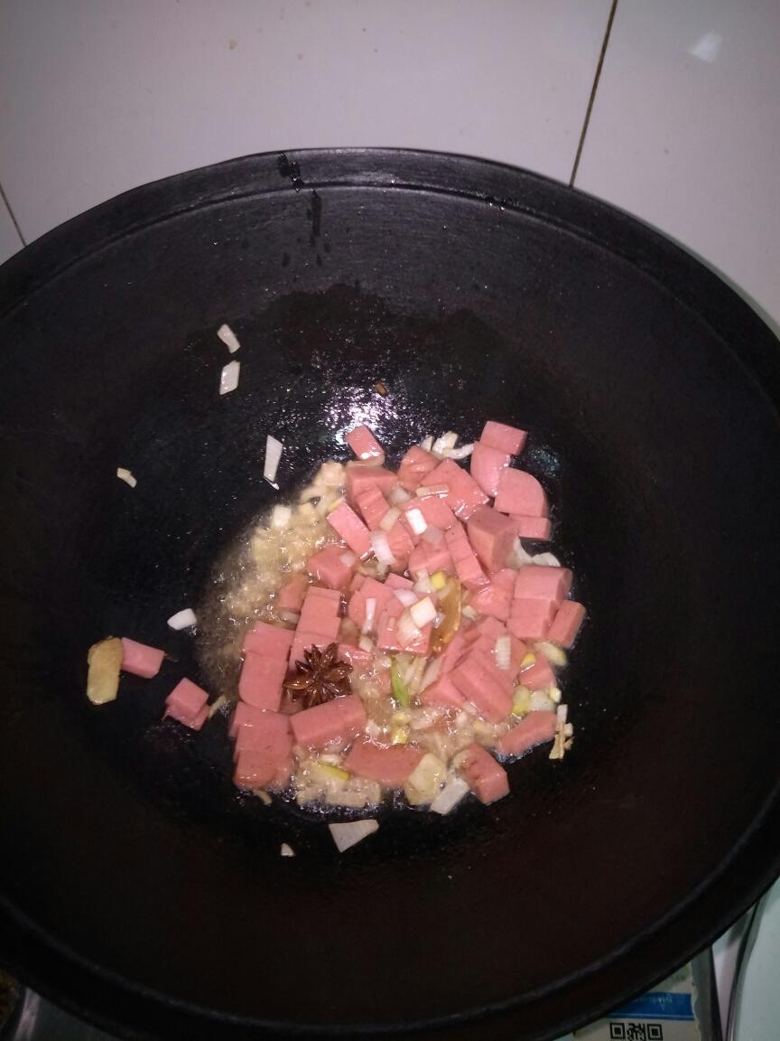 鸡蛋火腿炒米粉的做法 步骤9