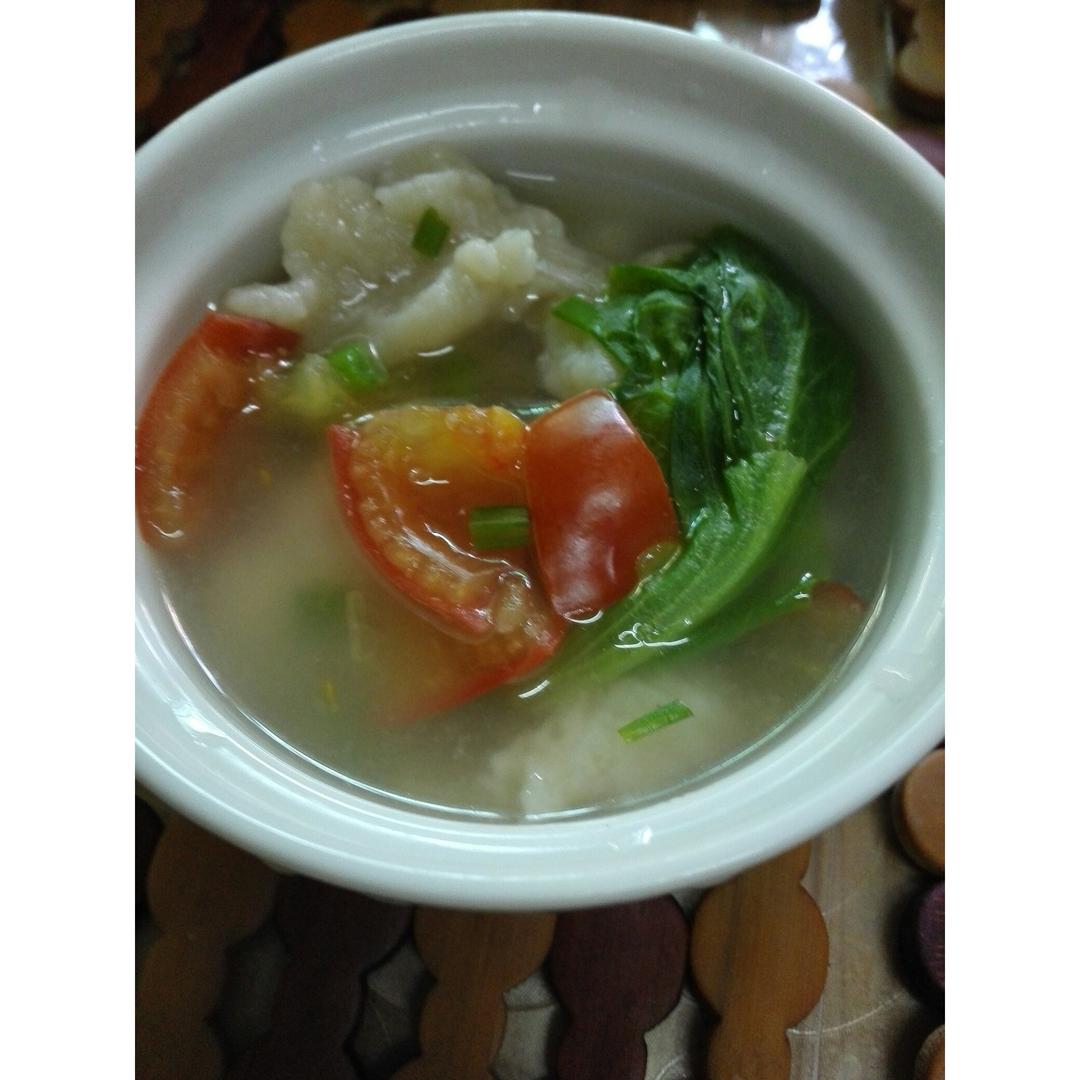 西红柿鸡蛋疙瘩汤