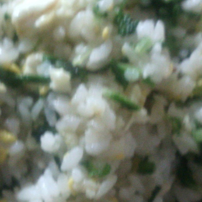 青菜鸡蛋炒饭