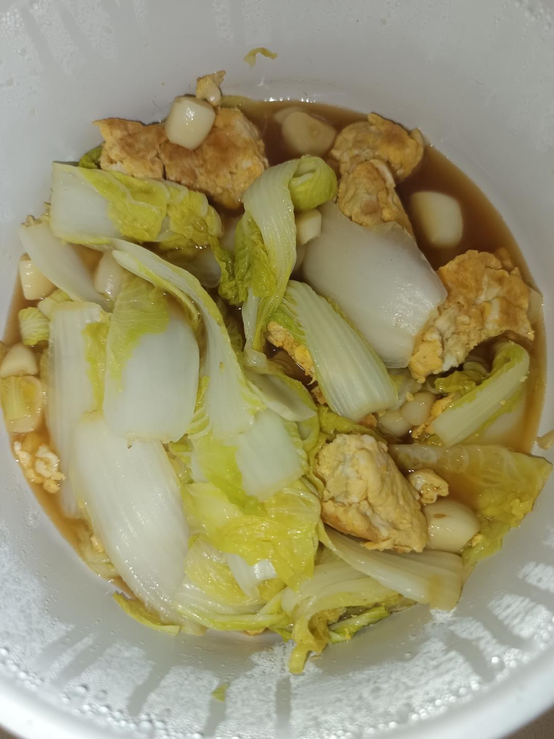 蒜蓉白菜炒鸡蛋