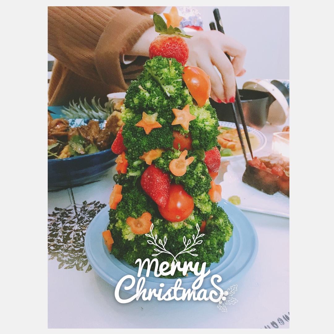 西兰花圣诞树