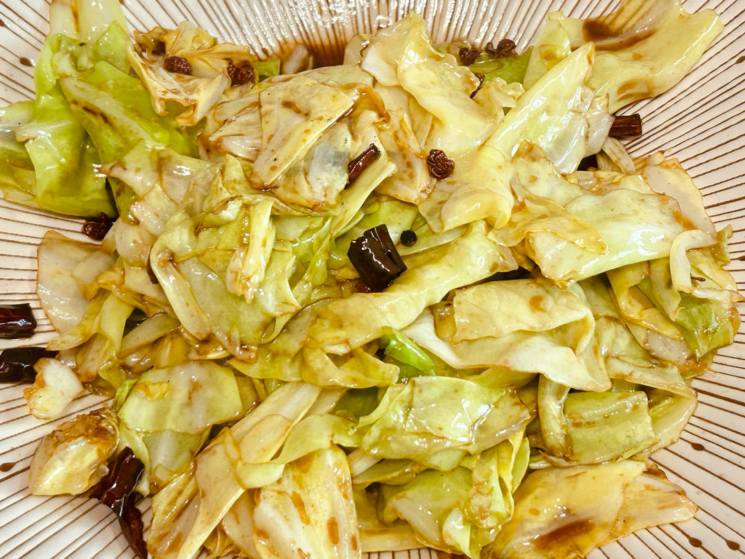 炝炒莲花白（北京饭店版）