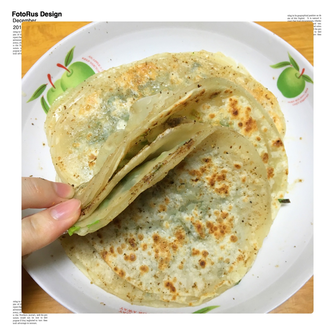 饺子皮葱油饼